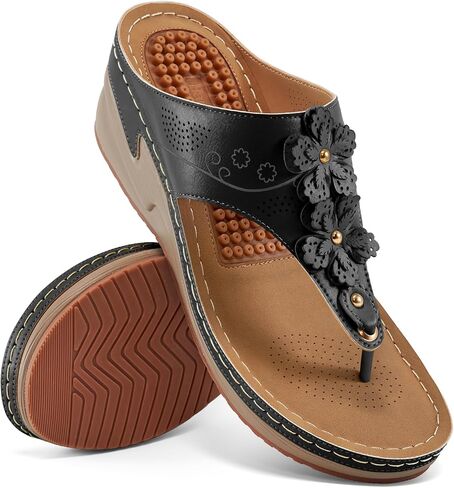 HARENCE Wedge Sandals for Women Comfortable Cushion Footbed Platform Sandal 2026 Dressy Summer Shoes for Casual Walking Outdoor in Saudi Arabia