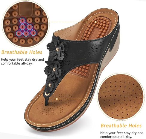 HARENCE Wedge Sandals for Women Comfortable Cushion Footbed Platform Sandal 2026 Dressy Summer Shoes for Casual Walking Outdoor in Saudi Arabia
