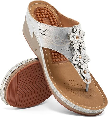 HARENCE Wedge Sandals for Women Comfortable Cushion Footbed Platform Sandal 2026 Dressy Summer Shoes for Casual Walking Outdoor in Saudi Arabia
