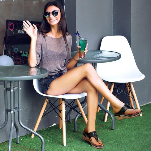 HARENCE Wedge Sandals for Women Comfortable Cushion Footbed Platform Sandal 2026 Dressy Summer Shoes for Casual Walking Outdoor in Saudi Arabia