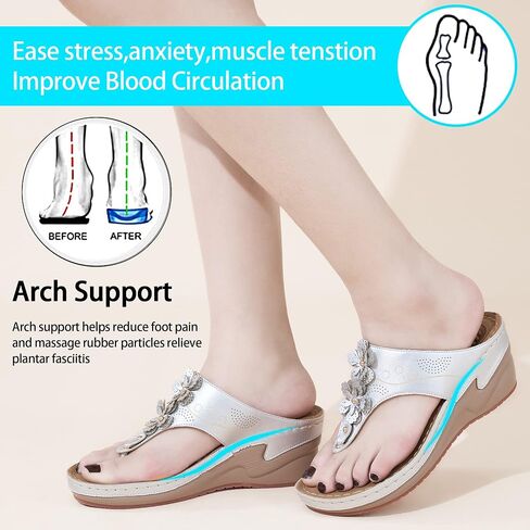 HARENCE Wedge Sandals for Women Comfortable Cushion Footbed Platform Sandal 2026 Dressy Summer Shoes for Casual Walking Outdoor in Saudi Arabia
