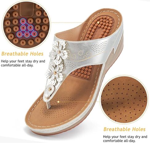 HARENCE Wedge Sandals for Women Comfortable Cushion Footbed Platform Sandal 2026 Dressy Summer Shoes for Casual Walking Outdoor in Saudi Arabia