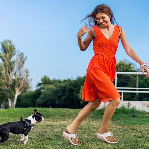 HARENCE Wedge Sandals for Women Comfortable Cushion Footbed Platform Sandal 2026 Dressy Summer Shoes for Casual Walking Outdoor in Saudi Arabia