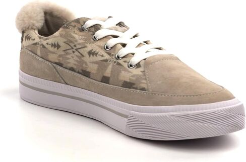 PENDLETON Women's 5 Eye Sneaker – Cozy Fleece Lining, Suede Accents, Winterized Casual Footwear in Saudi Arabia