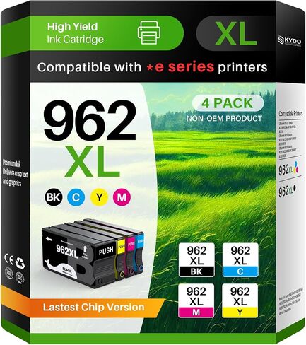 910XL Ink for 910XL Ink Cartridges Combo Pack Replacement Work with OfficeJet 8015e 8022e 8010 8022 OfficeJet Pro 8025e 8028e 8035e 8020 8025 8028 8030 8035 Printers 4 Pack (Black Cyan Magenta Yellow) in Saudi Arabia