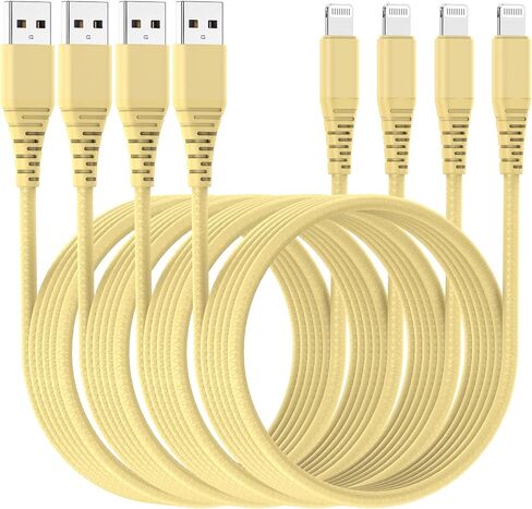 Cabepow for iPhone Charger 10ft, [2 Pack] Lightning Cable 10 Foot Apple MFi Certified iPhone Charging Cord 10 Feet 2.4A for iPhone14 /14 Pro/14 Pro max/13/12/11/11Pro/11Max/ X/XS/XR/XS Max/8/7 in Saudi Arabia