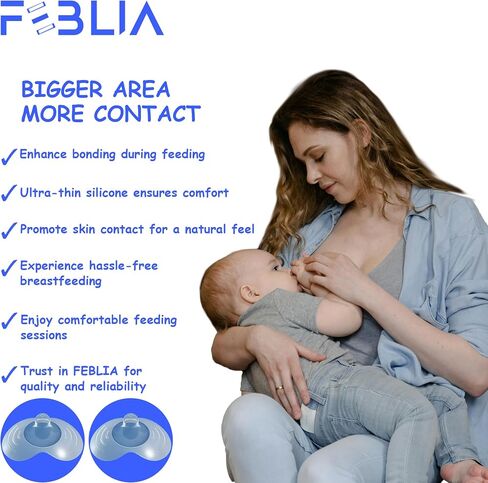 Nipple Shields for Breastfeeding Newborn with Case | Nipple Covers for Breastfeeding | Breast Shields for Nursing | Pezoneras para Lactancia | Nipple Guards for Breastfeeding (Small 13mm) in Saudi Arabia