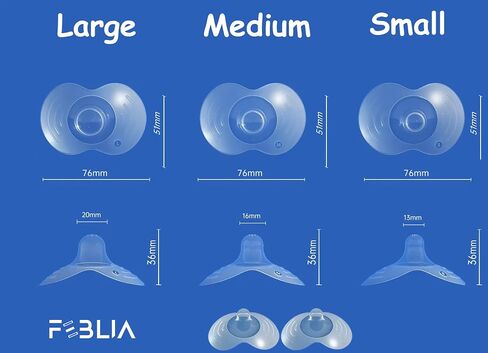 Nipple Shields for Breastfeeding Newborn with Case | Nipple Covers for Breastfeeding | Breast Shields for Nursing | Pezoneras para Lactancia | Nipple Guards for Breastfeeding (Small 13mm) in Saudi Arabia