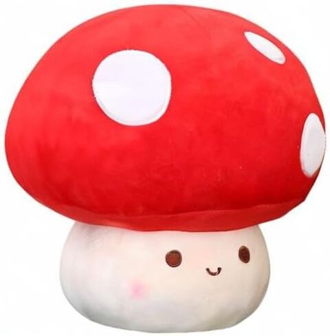 Cute Mushroom Plush Toy, Mushroom Stuffed Animal Throw Pillow Gift for Kids Adult 9 inch, Stuffed Mushroom Home Decor. in Kuwait