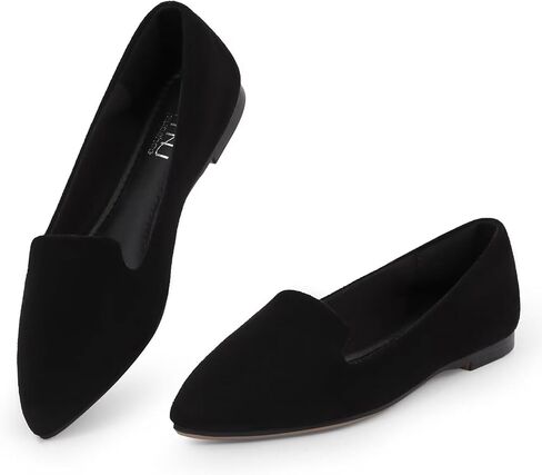 MUSSHOE Flats for Women Dressy Comfortable Ballerina Flats Pointed Toe Slip-on Casual Business Shoes Work Shoes for Women in Saudi Arabia