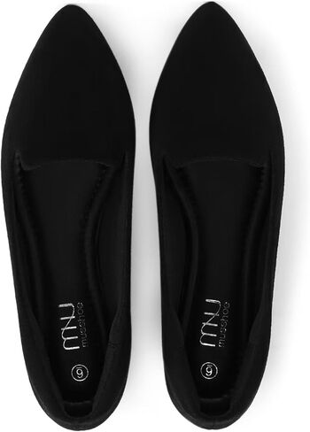 MUSSHOE Flats for Women Dressy Comfortable Ballerina Flats Pointed Toe Slip-on Casual Business Shoes Work Shoes for Women in Saudi Arabia