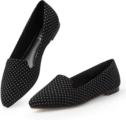 MUSSHOE Flats for Women Dressy Comfortable Ballerina Flats Pointed Toe Slip-on Casual Business Shoes Work Shoes for Women in Saudi Arabia