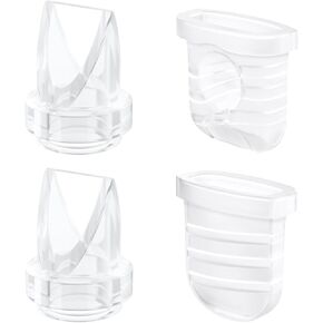 8pcs Duckbill Valves and 4pcs Silicone Diaphragms Compatible with Lansinoh NCVI Nuliie NICEGREEN Life S32 Breast Pump Replacement Pump Parts, S32 Breast Pump Accessories