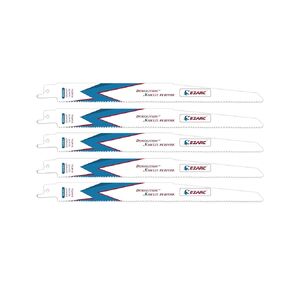 EZARC Reciprocating Saw Blade Bi-Metal Cobalt Sabre Saw Blades for Multi-Purpose 12-Inch 10/14TPI R1225DG (5-Pack)