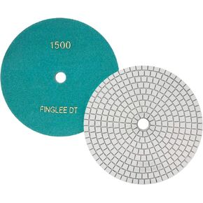 1Pc 7 inch Diamond Polishing Pad Wet/Dry Tile Polishing Pad for Grinder,for Concrete Marble Quartz Stone Countertop Granite Polishing. (Grit 200)