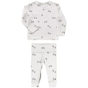 GUNAMUNA Unisex Baby Two-Piece Footie Pajama Set, Easy Diaper Change Zipper, For Infant and Toddler Nap Time