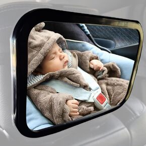 Baby Car Mirror - Baby Mirror For Car - Car Mirror for Baby - Car Seat Mirror for Baby Rear Facing - Baby Car Accessories - Baby Car Essentials - Baby Car Seat Mirror -Car Baby Mirror