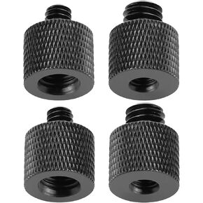 4 Pcs Camera Screw Adapter Thread 1/4" Male to 3/8" Female and 3/8" Male to 1/4" Female Adapter Set for Camera Monitor, Tripod, Mount