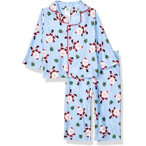 Little Me Baby Boys' and Girls' Christmas Holiday Santa Print Pajamas, 12M to 4T