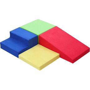 4-Piece Set Baby Foam Climbing Blocks for Toddlers - Baby Climbing Toys for Toddlers Indoor - Kids Soft Play Climbing for Toddlers - Foam Play Gym Playtime Corner Climber