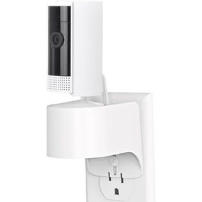 Outlet Mount for Ring Indoor Cam (2nd Gen and 1nd Gen), 1 Pack Plug-in Wall Mount Stand with Power Plug, 360 Degree Swivel and Space Saving Design (Ring Camera are Not Included)
