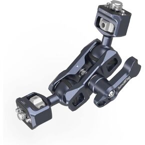 SmallRig Articulating Magic Arm with 3/8"-16 Locating Screw for ARRI and 1/4"-20 Screw (with Retractable Pins), 360 Degree Rotation, Max Load of 12 Ib Magic Arm for Monitor, Camera, and Lights 3874