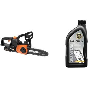 Worx 20V 10" Chainsaw and Turbine Blower Power Share Combo - WG915 (Battery & Charger Included)
