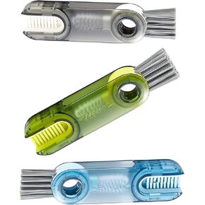 3-in-1 Silicone Bottle Cleaning Brush Set (3 Pack) – U-Shaped, Gap & Corner Brushes for Deep Cleaning Bottles, Mugs, and Glasses – Ergonomic Handle for Comfortable and Easy Use in Saudi Arabia