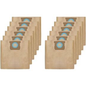 12 Pack DXVA19-4104 Disposable Filter Bags for DEWALT 5-6-8 Gallon Wet/Dry Vacuum Replace Part # For DEWALT DXVA19-4104