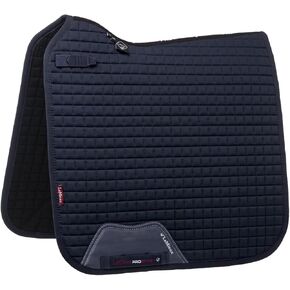 وسادة سرج مربعة من القطن من LeMieux Dressage - وسادات سرج إنجليزية للخيول - معدات وإكسسوارات ركوب الفروسية (أسود - كبير)