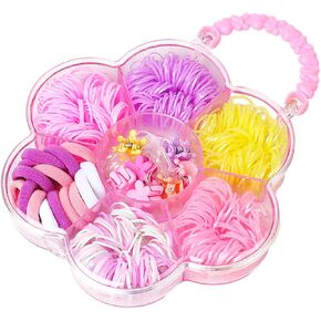 ربطات شعر للأطفال، ربطات شعر صغيرة للفتيات الصغيرات، شعر ناعم، شعر مطاطي صغير مع صندوق منظم in Kuwait