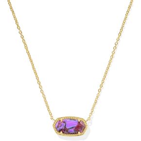 Kendra Scott Elisa Pendant Necklace for Women, Fashion Jewelry, 14k Gold-Plated