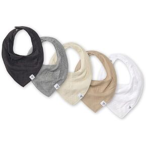 Burt's Bees Baby Infant Bibs, 100% Organic Cotton Drool Cloths, Newborn Essentials