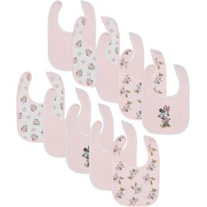 Disney 10-Pack Mickey Mouse Baby Bibs – Ten Soft, Absorbent, and Adjustable Cotton Bibs for Mess Free Meals in Kuwait