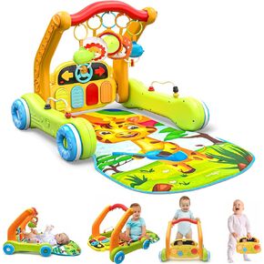Move2Play، بساط لعب الأطفال 4 في 1 ومركز الأنشطة الرياضية | ووكر | لعبة الرضع لوقت البطن | هدية عيد الميلاد للأطفال 3، 4، 5، 6، 7، 8، 9، 10، 12+ شهرًا للأولاد والبنات