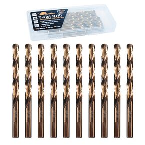 20PCS 5/32" Cobalt Drill Bit, HSS M35 Metal Drill Bits for Steel, Stainless Steel, Cast Iron, Hard Plastic and Wood