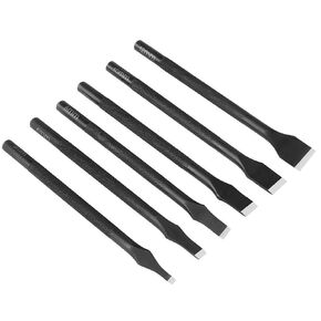 Black Slotted Straight Flat Tip Punch Cut Leather Craft DIY Tool