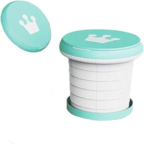 Travel Potty for Toddler, Portable and Foldable Toilet, Apply to Seat Emergency Toilet for Car, Camping, Outdoor, Indoor (light blue, large)