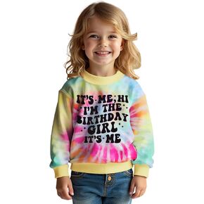 Toddler Baby Girls Birthday Outfit Its Me Hi Im The Birthday Girl Sweatshirt 2nd 3rd 4th 5th 6th Bday Party Shirts