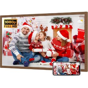 32-Inch FHD 64GB Extra Large Digital Picture Frame - WiFi 1920x1080 IPS Digital Photo Frame, Light Sensor, Remote Control, Auto-Rotate, Share Photo/Video via APP Email, for Mom