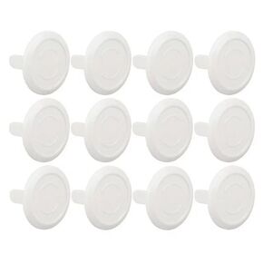 12 Pcs Clear Plastic Outlet Covers, Shock Prevention Child Safe Easy Install Electrical Protector Safety Improved Baby Outlet Plug Covers Safety Baby Products