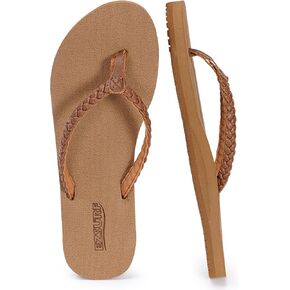Flip Flops for Women Comfortable Thong Cushion Sandals with Yoga Mat Slip On Indoor Outdoor