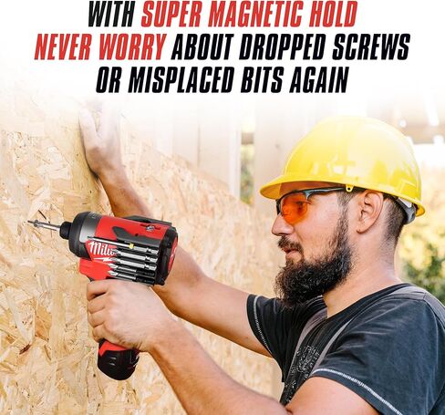 حامل مثقاب مغناطيسي RageCraft فقط للجيل 3 Milwaukee M12 Gen 3 Impact Driver (3453-20) | منظم رؤوس المثقاب، مثالي للكهربائيين والبناء والمشروعات اليدوية | الجانب الأيمن in Saudi Arabia