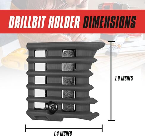حامل مثقاب مغناطيسي RageCraft فقط للجيل 3 Milwaukee M12 Gen 3 Impact Driver (3453-20) | منظم رؤوس المثقاب، مثالي للكهربائيين والبناء والمشروعات اليدوية | الجانب الأيمن in Saudi Arabia