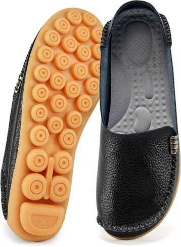 Alicegana Loafers for Women Casual Shoes: Comfortable Slip on Penny Loafers | Dressy Flats Moccasins with Memory Foam Insole & Non Slip Sole for Walking Driving Shopping Working in Saudi Arabia