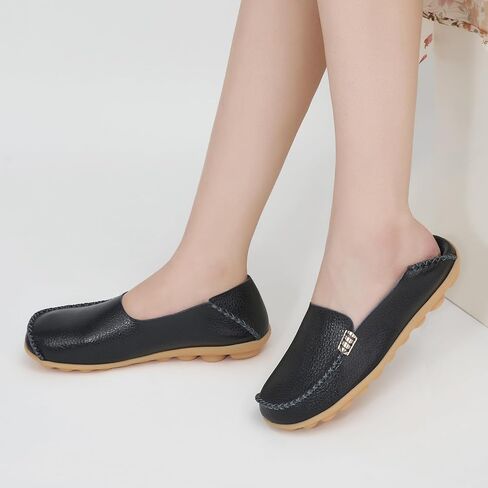 Alicegana Loafers for Women Casual Shoes: Comfortable Slip on Penny Loafers | Dressy Flats Moccasins with Memory Foam Insole & Non Slip Sole for Walking Driving Shopping Working in Saudi Arabia