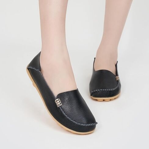 Alicegana Loafers for Women Casual Shoes: Comfortable Slip on Penny Loafers | Dressy Flats Moccasins with Memory Foam Insole & Non Slip Sole for Walking Driving Shopping Working in Saudi Arabia