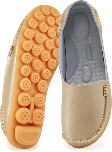 Alicegana Loafers for Women Casual Shoes: Comfortable Slip on Penny Loafers | Dressy Flats Moccasins with Memory Foam Insole & Non Slip Sole for Walking Driving Shopping Working in Saudi Arabia