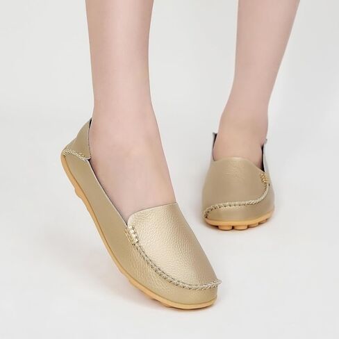 Alicegana Loafers for Women Casual Shoes: Comfortable Slip on Penny Loafers | Dressy Flats Moccasins with Memory Foam Insole & Non Slip Sole for Walking Driving Shopping Working in Saudi Arabia