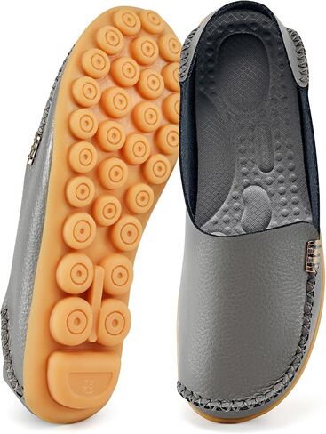 Alicegana Loafers for Women Casual Shoes: Comfortable Slip on Penny Loafers | Dressy Flats Moccasins with Memory Foam Insole & Non Slip Sole for Walking Driving Shopping Working in Saudi Arabia